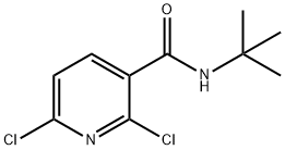 N-(叔丁基)-2,6-二氯烟酰胺 结构式