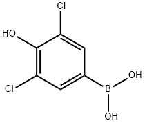 3,5-二氯-4-羟基苯硼酸 结构式