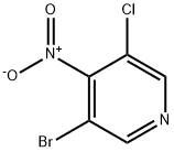 3-溴-5-氯-4-硝基吡啶 结构式