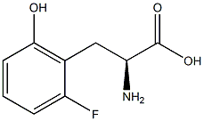 (2S)-2-AMINO-3-(2-FLUORO-6-HYDROXYPHENYL)PROPANOIC ACID 结构式