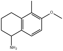 6-METHOXY-5-METHYL-1,2,3,4-TETRAHYDRONAPHTHYLAMINE 结构式