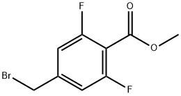 2,6-二氟-4-(溴甲基)苯甲酸甲酯 结构式