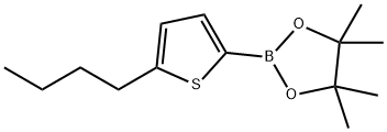 2-(5-丁基噻吩-2-基)-4,4,5,5-四甲基-1,3,2-二氧杂硼烷 结构式