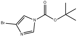 4-溴-1-BOC-1H-咪唑 结构式