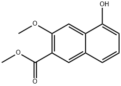 5-Hydroxy-3-Methoxy-Naphthalene-2-Carboxylic Acid Methyl Ester 结构式