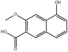 5-Hydroxy-3-Methoxy-Naphthalene-2-Carboxylic Acid 结构式