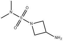 3-氨基-N,N-二甲基氮杂环丁烷-1-磺酰胺 结构式