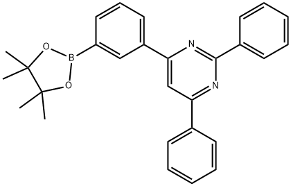 2,4-二苯基-6-(3-(硼酸频哪醇酯)苯基)嘧啶 结构式