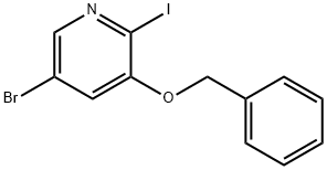 3-(苄氧基)-5-溴-2-碘吡啶 结构式