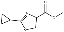 methyl 2-cyclopropyl-4,5-dihydrooxazole-4-carboxylate 结构式