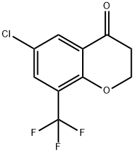 6-氯-8-(三氟甲基)苯并二氢吡喃-4-酮 结构式