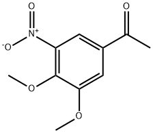 1-(3,4-二甲氧基-5-硝基苯基)乙酮 结构式