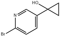 1-(6-溴-3-吡啶基)环丙醇 结构式