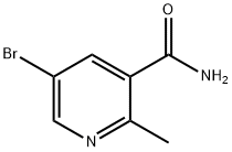 5-溴-2-甲基吡啶-3-甲酰胺 结构式