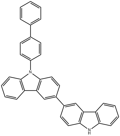 9-[1,1'-联苯]-4-基-3,3'-联咔唑 结构式