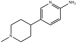 2-氨基-5-(1-甲基-4-哌啶基)吡啶 结构式