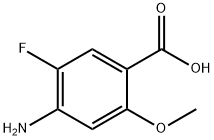 4-氨基-5-氟-2-甲氧基苯甲酸 结构式