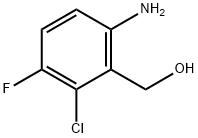 (6-amino-2-chloro-3-fluorophenyl)methanol 结构式