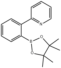 2-[2-(4,4,5,5-四甲基-1,3,2-二氧硼戊烷-2-基)苯基]吡啶 结构式