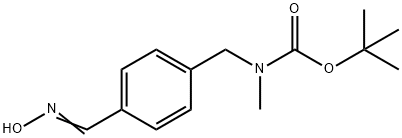 (E)4 - ((肟基)甲基) - 苄基(甲基)氨基甲酸叔丁酯 结构式