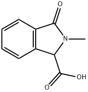 2-甲基-3-氧代-2,3-二氢-1H-异吲哚-1-羧酸 结构式