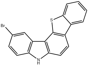 2-溴-5H-[1]苯并噻吩[3,2-C]咔唑 结构式