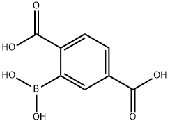 (2,5-二羧基苯基)硼酸 结构式