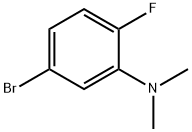 2-氟-5-溴-N,N-二甲基苯胺 结构式