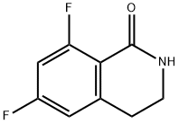 6,8-二氟-3,4-二氢异喹啉-1(2H)-酮 结构式