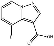 4-氟吡唑并[1,5-A]吡啶-3-羧酸 结构式