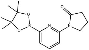 1-(6-(4,4,5,5-tetramethyl-1,3,2-dioxaborolan-2-yl)pyridin-2-yl)pyrrolidin-2-one 结构式