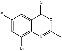 8-Bromo-6-fluoro-2-methyl-4H-benzo[d][1,3]oxazin-4-one 结构式