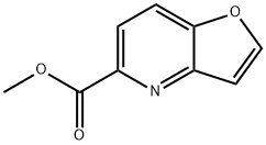 呋喃并[3,2-B]吡啶-5-羧酸甲酯 结构式