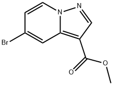 5-溴吡唑并[1,5-A]吡啶-3-甲酸甲酯 结构式
