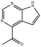 1-(7H-pyrrolo[2,3-d]pyrimidin-4-yl)ethan-1-one 结构式
