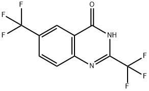 2,6-Bis(trifluoromethyl)quinazolin-4(3H)-one 结构式