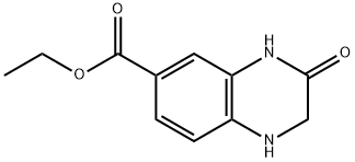 3-氧代-1,2,3,4-四氢喹喔啉-6-羧酸乙酯 结构式