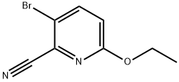 3-bromo-6-ethoxy-2-Pyridinecarbonitrile 结构式