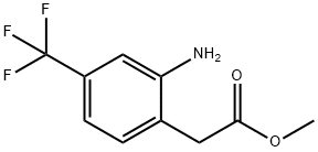 BENZENEACETIC ACID, 2-AMINO-4-(TRIFLUOROMETHYL)-, METHYL ESTER 结构式