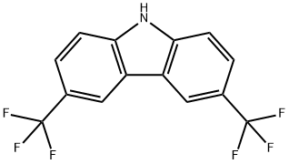 3,6-双(三氟甲基)-9H-咔唑 结构式