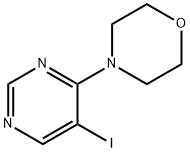 4-(5-iodopyrimidin-4-yl)morpholine 结构式