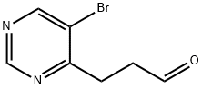 5-bromo-4-Pyrimidinepropanal 结构式