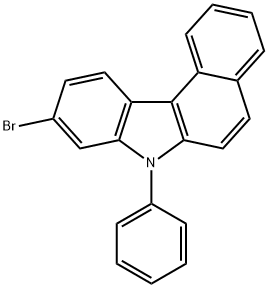 9-溴-7-苯基-7H-苯并[C]咔唑 结构式