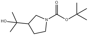 tert-butyl 3-(2-hydroxypropan-2-yl)pyrrolidine-1-carboxylate 结构式