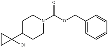 benzyl 4-(1-hydroxycyclopropyl)piperidine-1-carboxylate 结构式