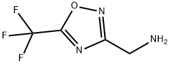 5-三氟甲基-1,2,4-氧杂二唑-3-甲胺 结构式