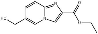 6-Hydroxymethyl-imidazo[1,2-a]pyridine-2-carboxylic acid ethyl ester 结构式