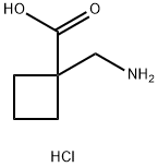 1-(Aminomethyl)-cyclobutanecarboxylicacidhydrochloride 结构式