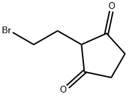 2-(2-溴乙基)-1,3-环戊二酮 结构式