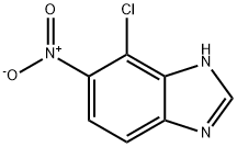 7-氯-6-硝基-1H-苯并咪唑 结构式